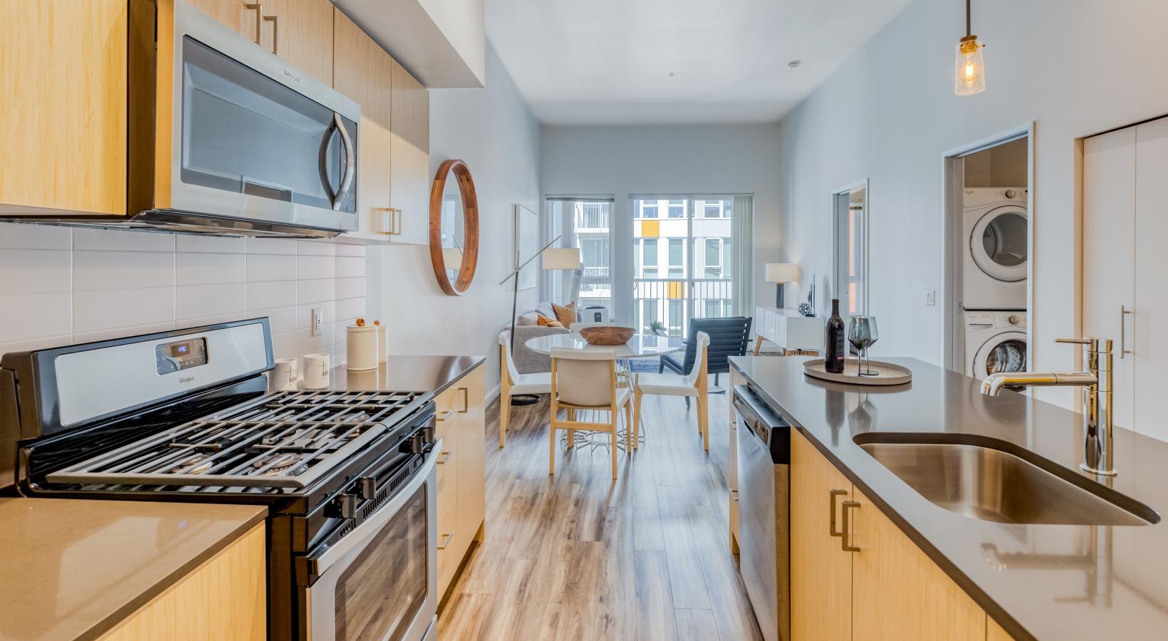 Find your perfect fit at Arras a kitchen with a stove and oven